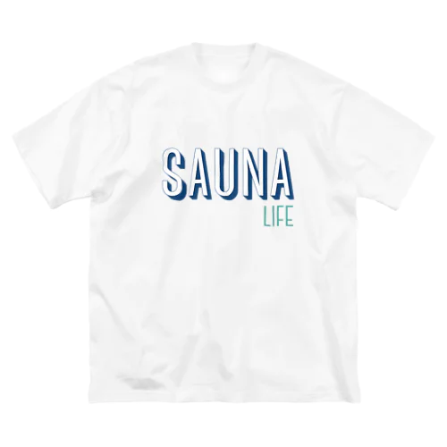 SAUNA LIFE サウナライフ。 ビッグシルエットTシャツ