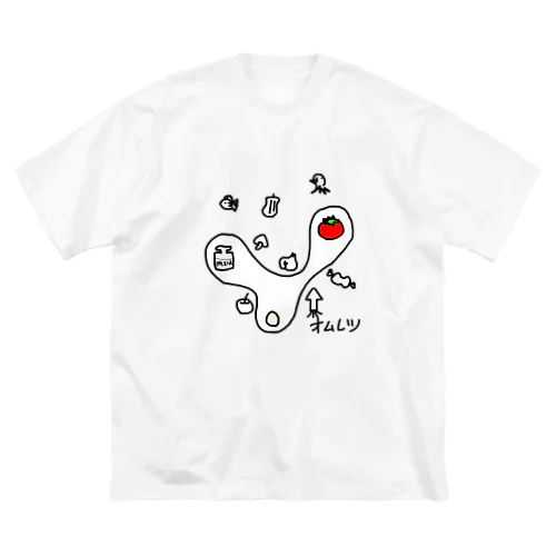 ふわふわオムレツ ビッグシルエットTシャツ