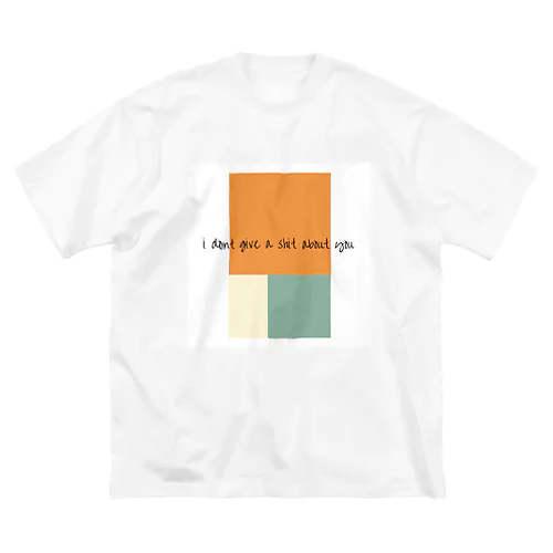 iDontGiveAShitAboutYou ビッグシルエットTシャツ