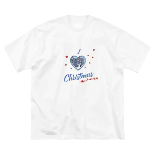 Studio Made in france 002 I love Christmas ビッグシルエットTシャツ