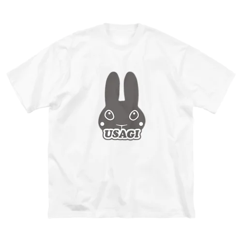 シンプルうさぎロゴマーク ビッグシルエットTシャツ