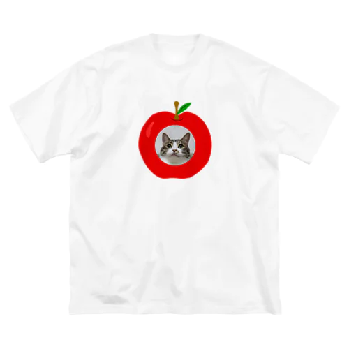 りんご猫II ビッグシルエットTシャツ