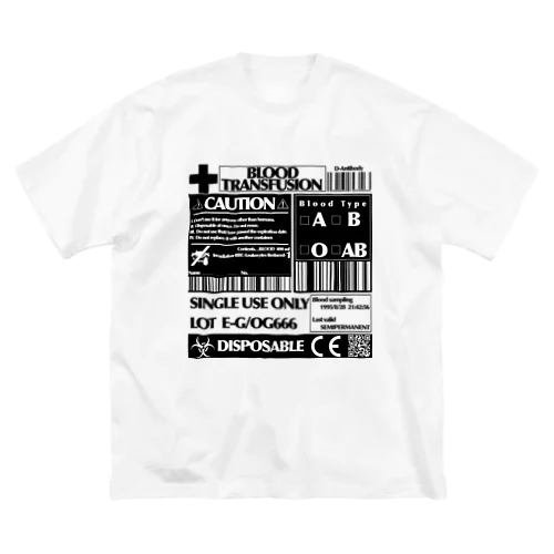 「輸血パック」 Big T-Shirt