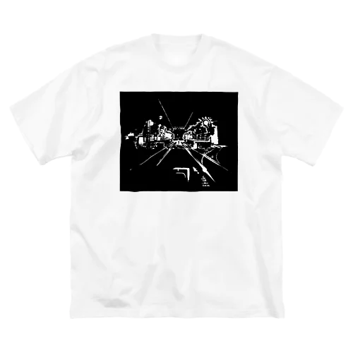 真夜中の線路 Big T-Shirt
