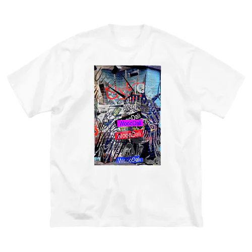 shibuya wall art wooodali ビッグシルエットTシャツ