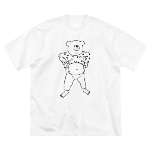 ぽっこりクマ ビッグシルエットTシャツ