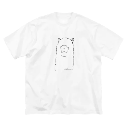 アルパカ線画 Big T-Shirt