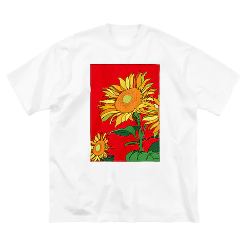 ひまわり1 ビッグシルエットTシャツ