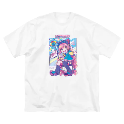 Happiness  big T-shirt ビッグシルエットTシャツ