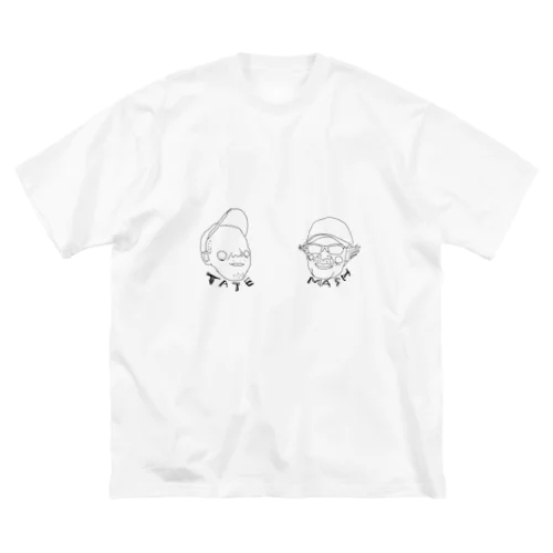 建てさんとマッシュくん ビッグシルエットTシャツ