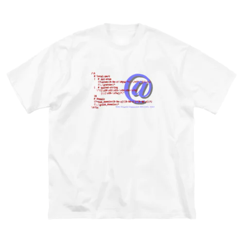 メールアドレス正規表現 1.0.1 ビッグシルエットTシャツ
