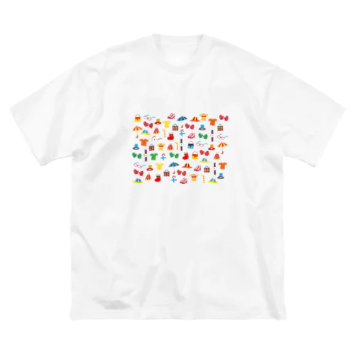 北欧風イラスト　装身具 ビッグシルエットTシャツ