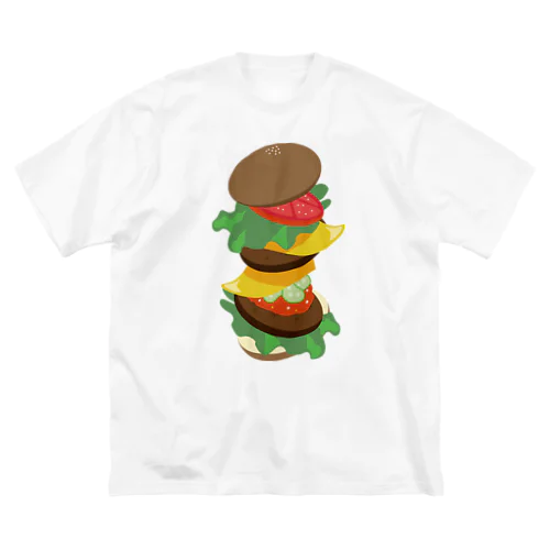 ダブルチーズバーガー ビッグシルエットTシャツ