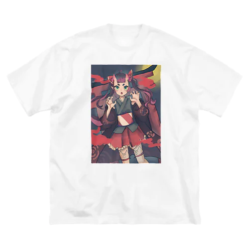 kumakuma  鬼っ娘(おにっこ) ビッグシルエットTシャツ