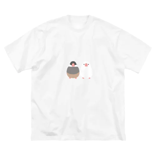 仲良し文鳥さんシリーズ ビッグシルエットTシャツ