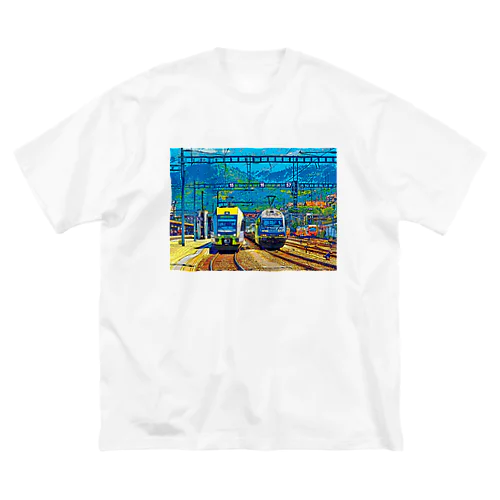 スイス シュピーツの駅 Big T-Shirt