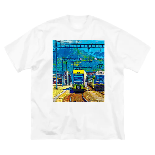 スイス シュピーツの駅 ビッグシルエットTシャツ