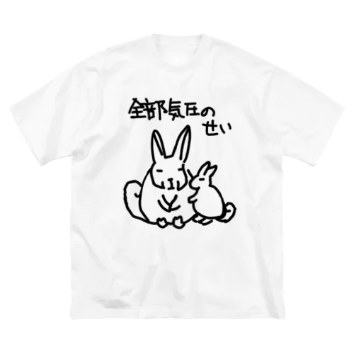 全部気圧のせい【ヤマビスカッチャ】 Big T-Shirt