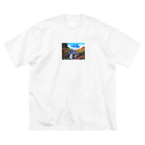上流の滝 ビッグシルエットTシャツ