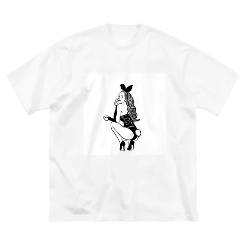 Bunny hunny ビッグシルエットTシャツ