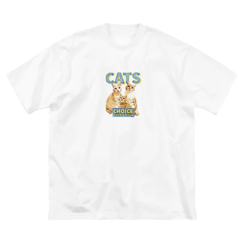 3cats ビッグシルエットTシャツ