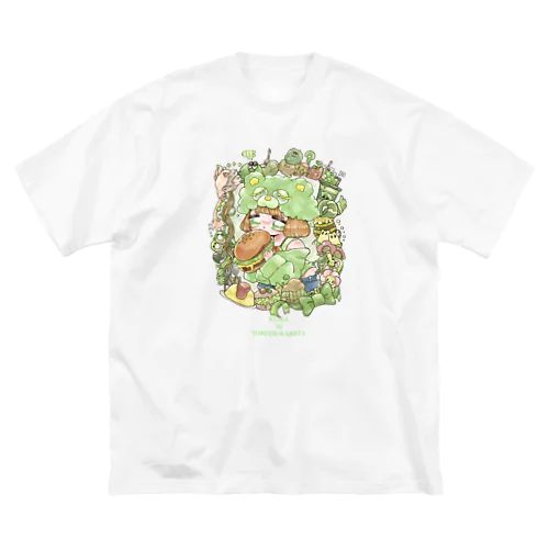 くまにとりつかれた。 ビッグシルエットTシャツ