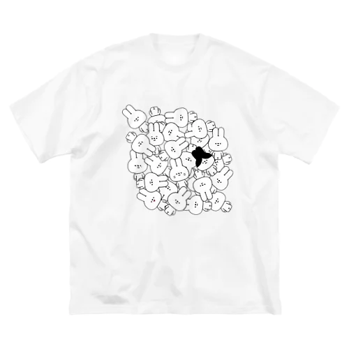 量産うさぎ 量産 ビッグシルエットTシャツ