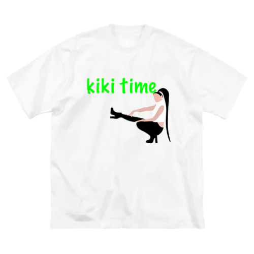 kiki time ビッグシルエットTシャツ