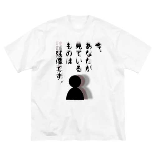 今、あなたが見ているものは残像です。 Big T-Shirt