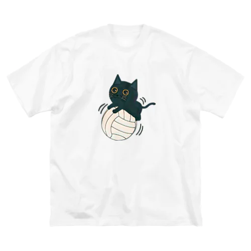 バレーボールの猫ちゃん ビッグシルエットTシャツ