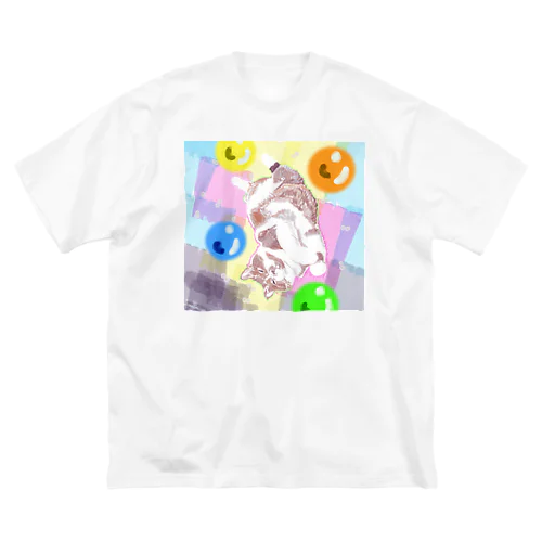 ふんわりカラフルすこちゃんｖ ビッグシルエットTシャツ