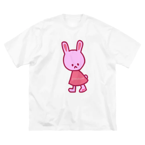 ウサギチャン(ponchozoo) ビッグシルエットTシャツ