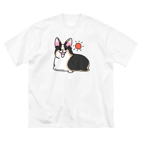 コーギーのTシャツ　解凍 ビッグシルエットTシャツ