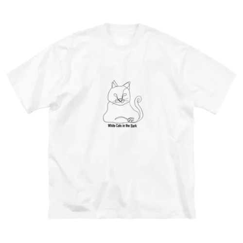 闇の白猫 ビッグシルエットTシャツ