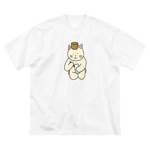 俳句ねこ ビッグシルエットTシャツ