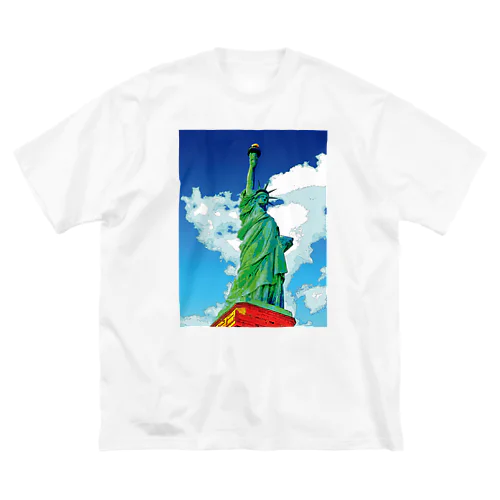 アメリカ 自由の女神 ビッグシルエットTシャツ