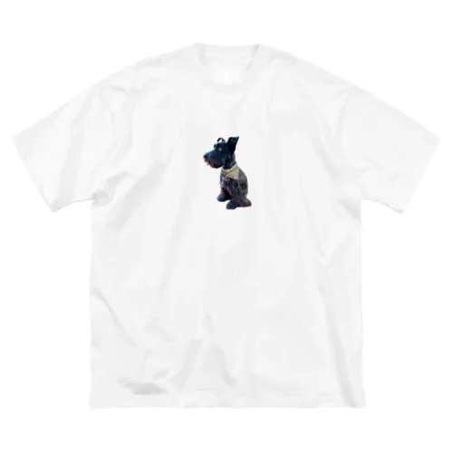 おすわりKURO シュナウザー 黒い犬 dog クロ Big T-Shirt