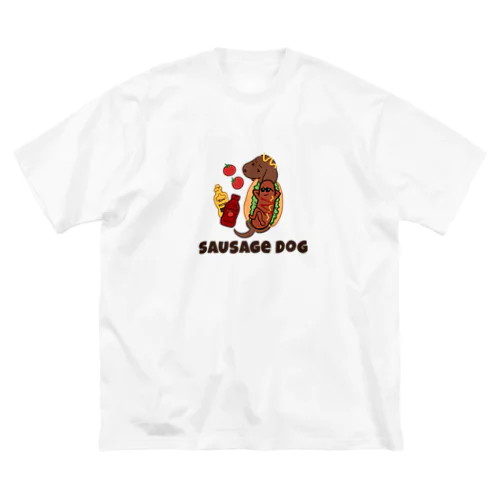 ソーセージドッグ ビッグシルエットTシャツ