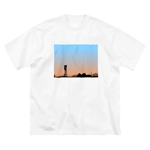 競馬場　監視塔のある風景　カラー ビッグシルエットTシャツ