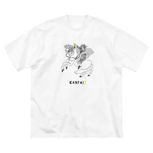 偉人 × BEER（ナポレオン）黒線画 Big T-Shirt