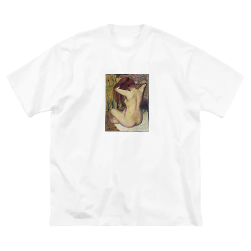 エドガー・ドガ 　/　彼女の髪をとかす女性　Woman Combing Her Hair ca. 1888–90 Big T-Shirt