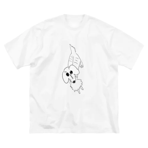 まろん画伯 自画像 ビッグシルエットTシャツ