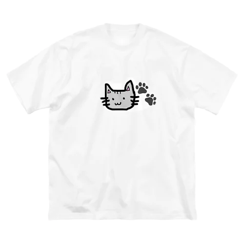 みみさんと足跡 ビッグシルエットTシャツ