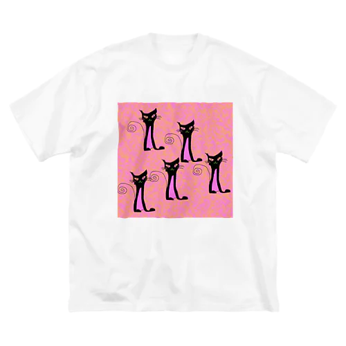 黒猫めいろ Big T-Shirt