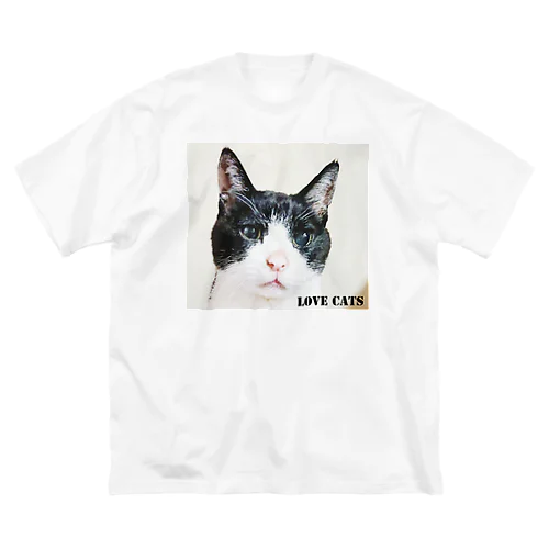 Love Cats Max ハチワレちゃん Big T-Shirt