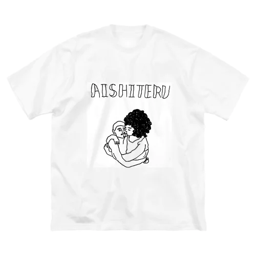 AISHITERU. ビッグシルエットTシャツ