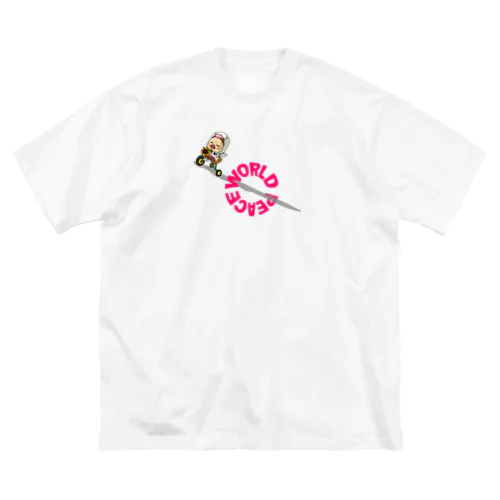 世界平和だよ！さげみちゃん（円形文字） Big T-Shirt