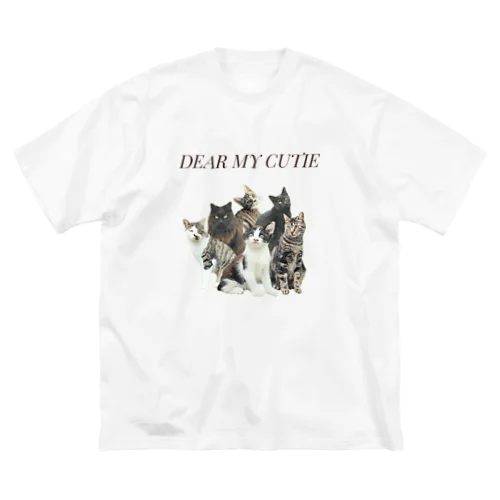 Dear my cutie CATS ビッグシルエットTシャツ