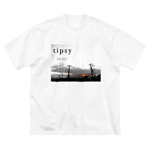 tipsy#001揺蕩う ビッグシルエットTシャツ