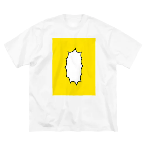【メッセージが書ける】フキダシ✖️黄色 ビッグシルエットTシャツ